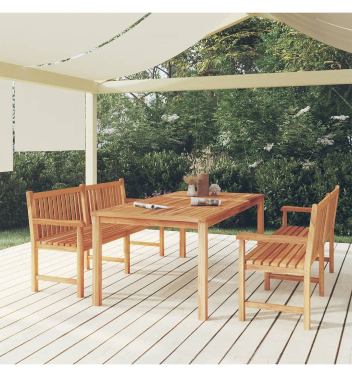 Ensemble à manger de jardin 3 pcs Bois de teck massif | Mobilier & Déco