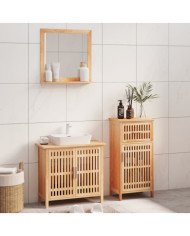 Ensemble de meubles de salle de bain 3 pcs Bois massif de noyer | Mobilier & Déco