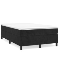 Cadre de lit sans matelas noir 120x200 cm velours | Mobilier & Déco