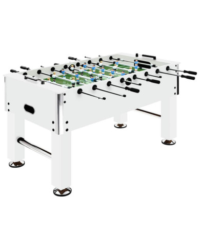 Baby-foot Acier 60 kg 140x74,5x87,5 cm Blanc | Mobilier & Déco
