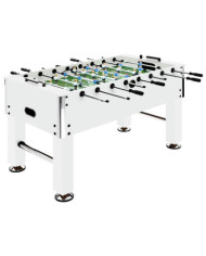 Baby-foot Acier 60 kg 140x74,5x87,5 cm Blanc | Mobilier & Déco