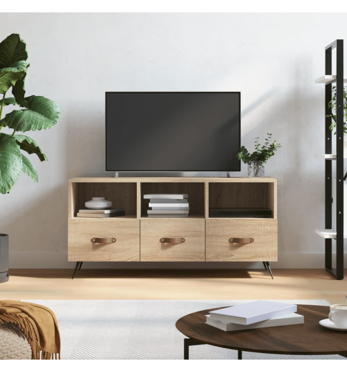 Meuble TV chêne sonoma 102x36x50 cm bois d'ingénierie | Mobilier & Déco
