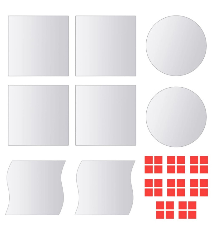 Carreau de miroir 8 pcs Multi-forme Verre | Mobilier & Déco