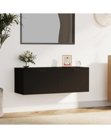 Armoire murale Noir 100x36,5x35 cm Bois d'ingénierie | Mobilier & Déco