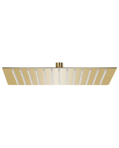 Pomme de douche pluie Acier inoxydable 30x30 cm Carrée Doré | Mobilier & Déco