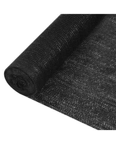 Filet brise-vue Noir 1,5x10 m PEHD 150 g/m² | Mobilier & Déco