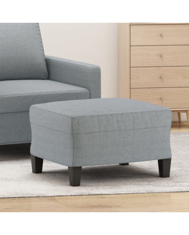 Repose-pied Gris clair 60x50x41 cm Tissu | Mobilier & Déco