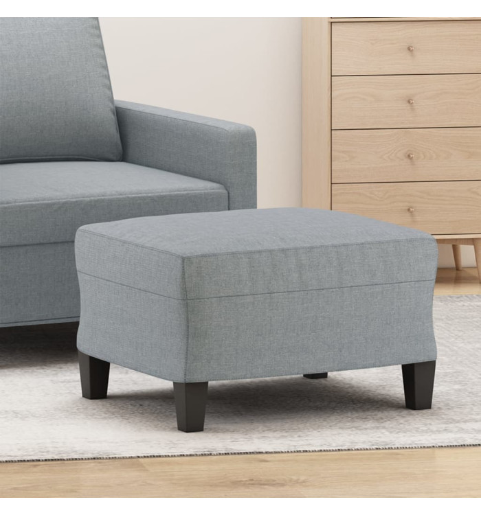 Repose-pied Gris clair 60x50x41 cm Tissu | Mobilier & Déco