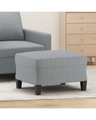 Repose-pied Gris clair 60x50x41 cm Tissu | Mobilier & Déco