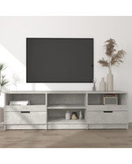 Meuble TV Gris béton 150x33,5x45 cm Bois d'ingénierie | Mobilier & Déco