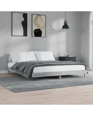 Cadre de lit sans matelas sonoma gris 160x200cm bois ingénierie | Mobilier & Déco