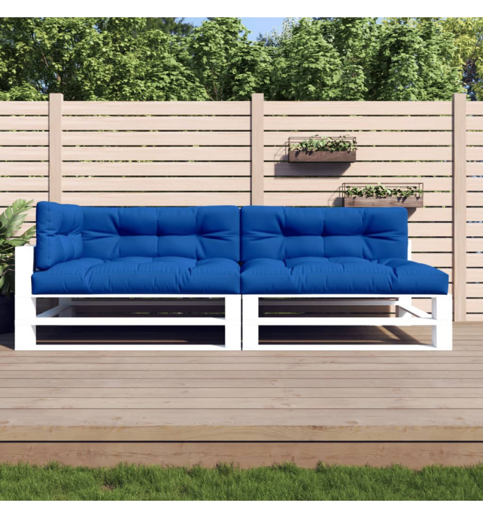 Coussins de palette lot de 5 bleu royal tissu | Mobilier & Déco