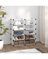 Étagère à chaussures Transparent 84x32x88,5 cm PP | Mobilier & Déco