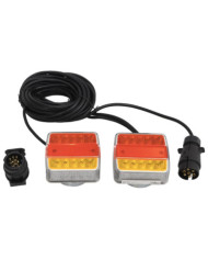 Feux de remorque 2 pcs Rouge 10,5x7,5x10 cm Ampoule LED 12 V | Mobilier & Déco