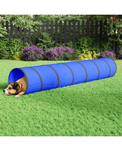 Tunnel pour chien bleu Ø 50x300 cm polyester | Mobilier & Déco