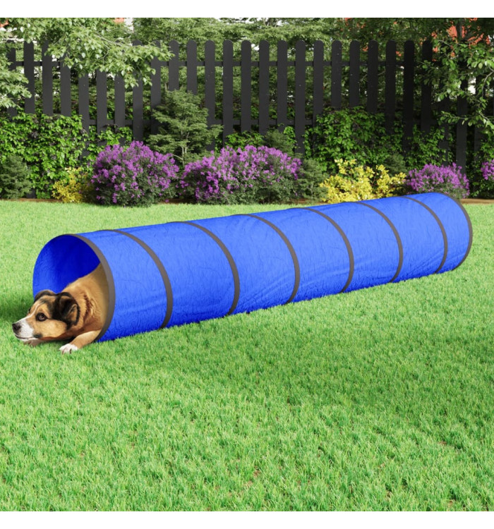 Tunnel pour chien bleu Ø 50x300 cm polyester | Mobilier & Déco