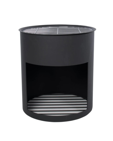 RedFire Tonneau à feu Milshire Noir Acier | Mobilier & Déco