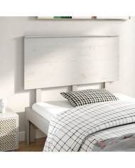 Tête de lit Blanc 124x6x82,5 cm Bois massif de pin | Mobilier & Déco