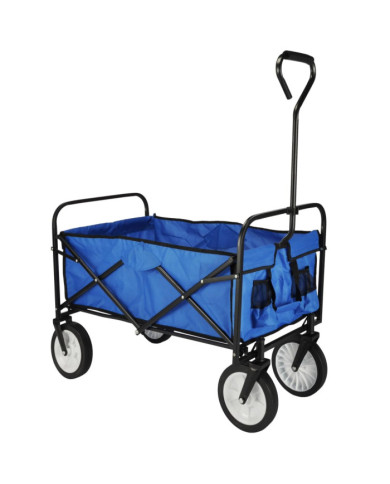 HI Chariot pliable Bleu 53,5x83x27 cm | Mobilier & Déco