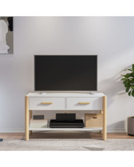 Meuble TV Blanc 82x38x45 cm Bois d'ingénierie | Mobilier & Déco