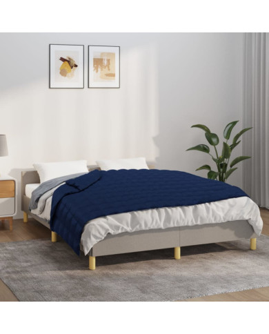 Couverture lestée Bleu 137x200 cm 10 kg Tissu | Mobilier & Déco