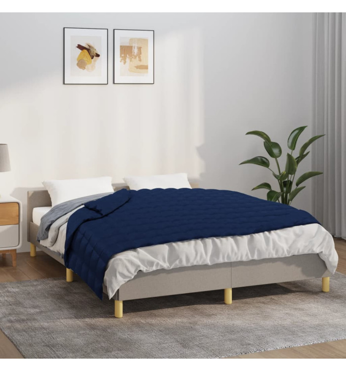 Couverture lestée Bleu 140x200 cm 10 kg Tissu | Mobilier & Déco