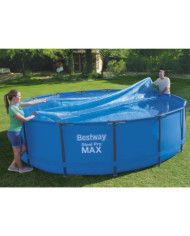 Bestway Couverture solaire de piscine ronde 462 cm Bleu | Mobilier & Déco