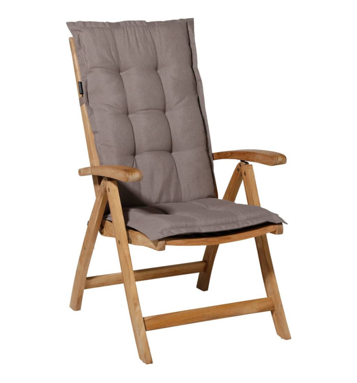 Madison Coussin de chaise à dossier haut Panama 123x50 cm Taupe | Mobilier & Déco