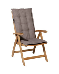 Madison Coussin de chaise à dossier haut Panama 123x50 cm Taupe | Mobilier & Déco