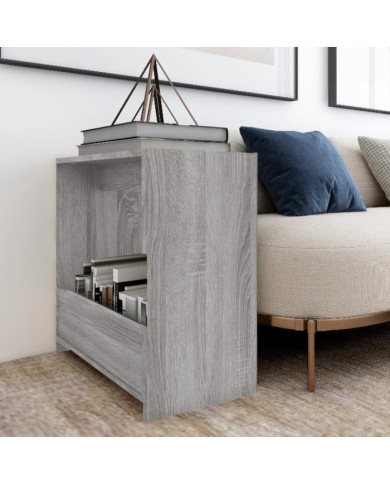 Table d'appoint Sonoma gris 50x26x50 cm Bois d'ingénierie | Mobilier & Déco