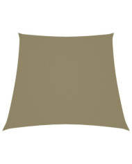 Voile de parasol Tissu Oxford trapèze 4/5x4 m Beige | Mobilier & Déco