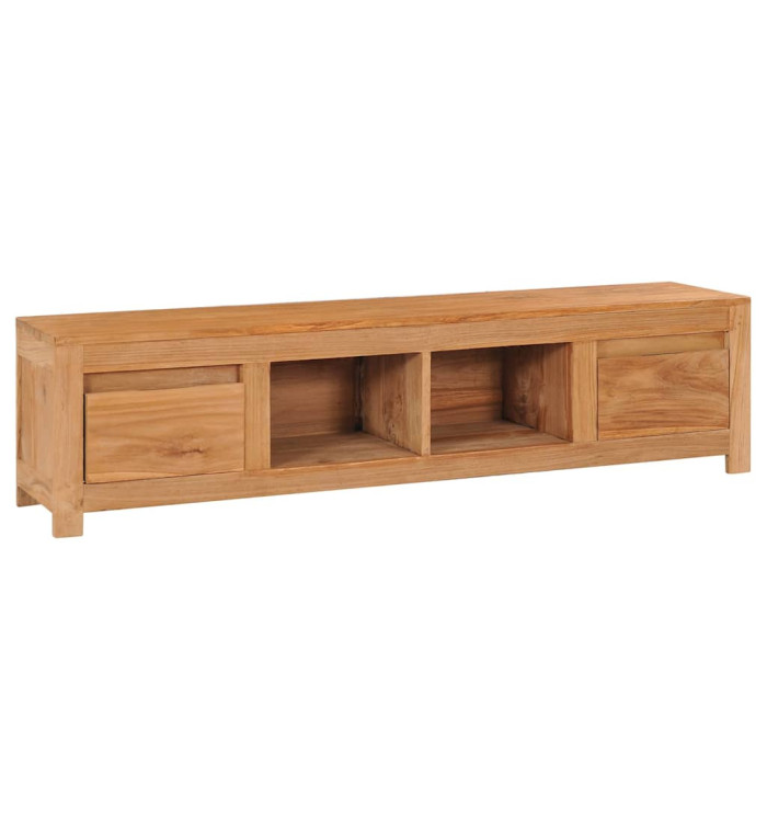 Meuble TV 115x30x35 cm bois de teck massif | Mobilier & Déco