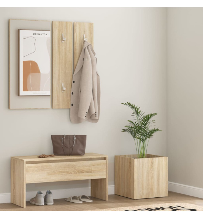 Ensemble de meubles de couloir Chêne Sonoma Bois d'ingénierie | Mobilier & Déco