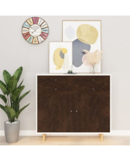 Films autoadhésifs pour meubles 2 pcs Chêne foncé 500x90 cm PVC | Mobilier & Déco