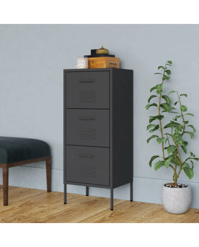 Armoire de rangement Anthracite 42,5x35x101,5 cm Acier | Mobilier & Déco