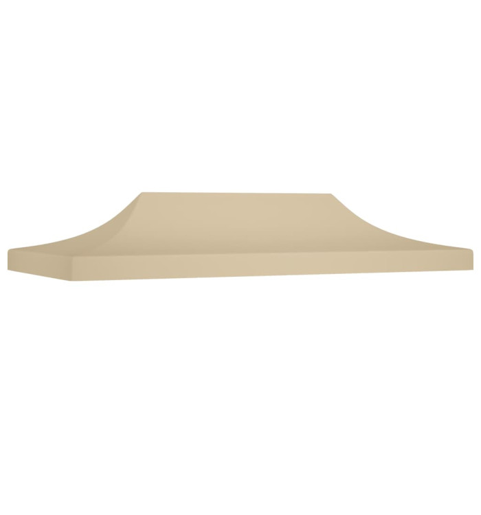 Toit de tente de réception 6x3 m Beige 270 g/m² | Mobilier & Déco