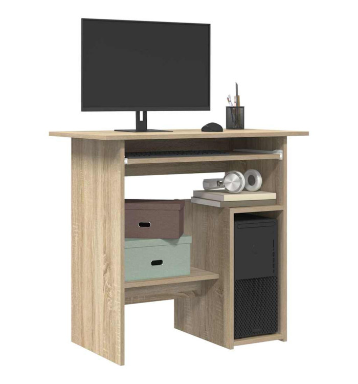 Bureau Chêne sonoma 80x45x74 cm Bois d’ingénierie | Mobilier & Déco