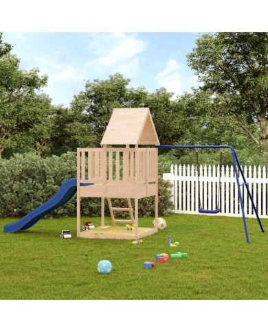 Aire de jeux d'extérieur bois de pin massif | Mobilier & Déco