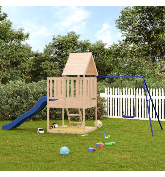 Aire de jeux d'extérieur bois de pin massif | Mobilier & Déco