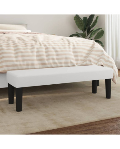 Banc Blanc 100x30x30 cm Similicuir | Mobilier & Déco