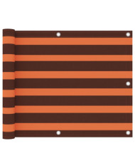Écran de balcon Orange et marron 75x400 cm Tissu Oxford | Mobilier & Déco