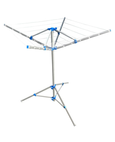 ProPlus Séchoir à linge rotatif avec pied Gris Métal | Mobilier & Déco