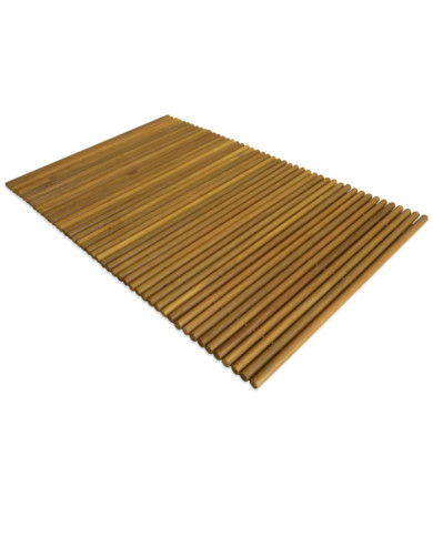 Tapis de salle de bain Bois d'acacia 80 x 50 cm | Mobilier & Déco