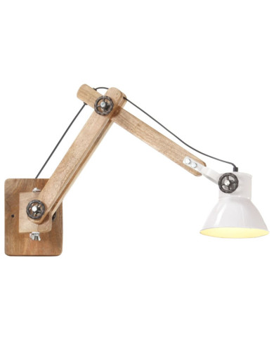 Lampe murale Style industriel Blanc Rond E27 | Mobilier & Déco