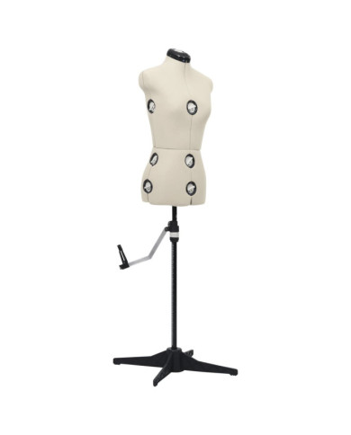 Mannequin de robe ajustable pour femme Crème S Taille 33-40 | Mobilier & Déco