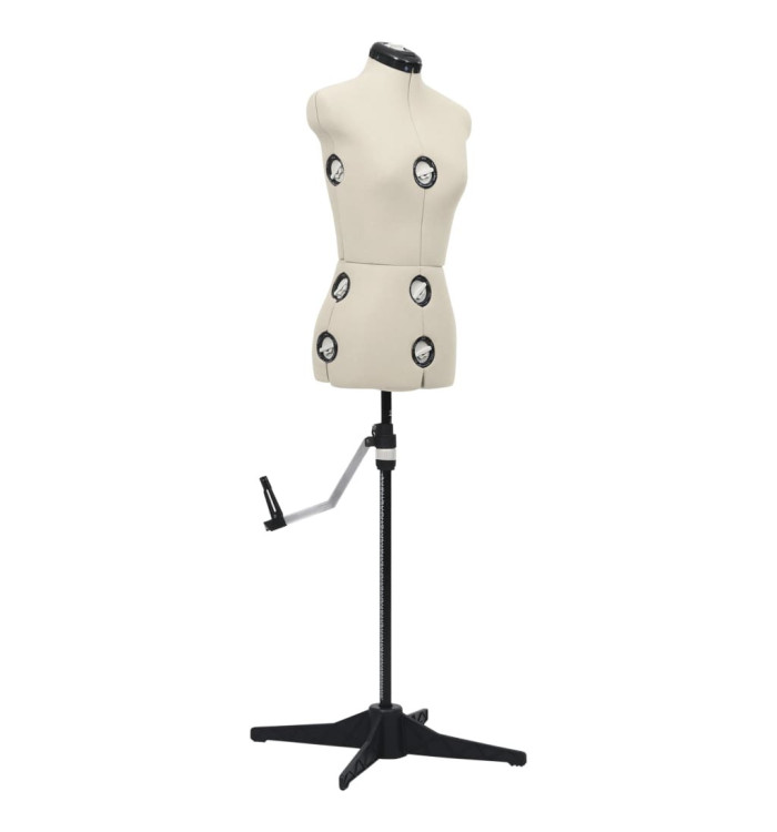 Mannequin de robe ajustable pour femme Crème S Taille 33-40 | Mobilier & Déco