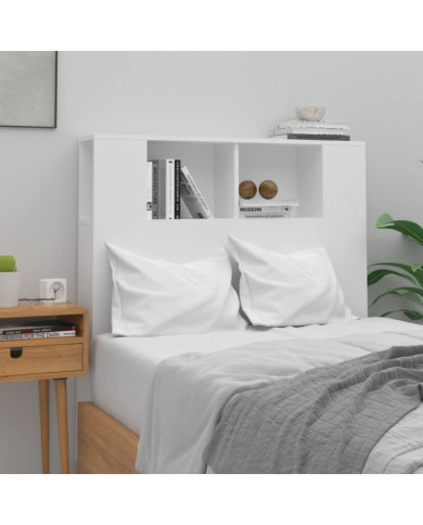 Armoire de tête de lit Blanc 100x18,5x104,5 cm | Mobilier & Déco