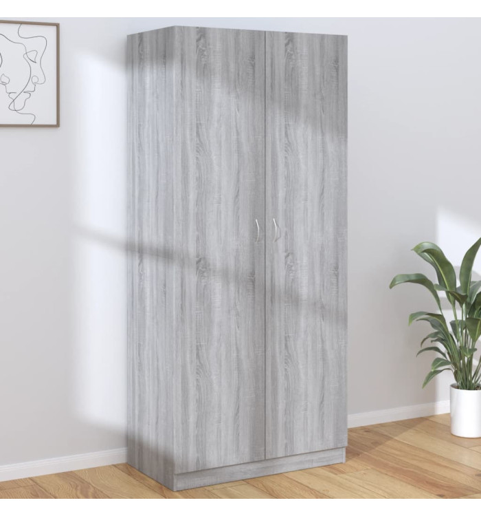 Garde-robe Sonoma gris 90x52x200 cm Bois d'ingénierie | Mobilier & Déco