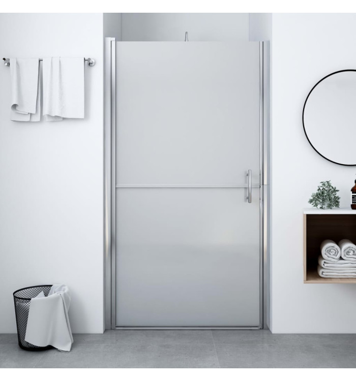 Porte de douche Verre trempé dépoli 81x195 cm | Mobilier & Déco