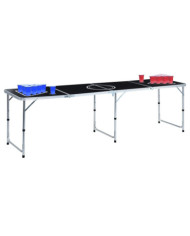 Table de bière-pong pliable avec tasses et balles 240 cm | Mobilier & Déco